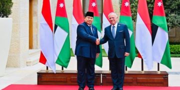 Presiden RI Prabowo Subianto bersama Raja Yordania, Abdullah II bin Al-Hussein