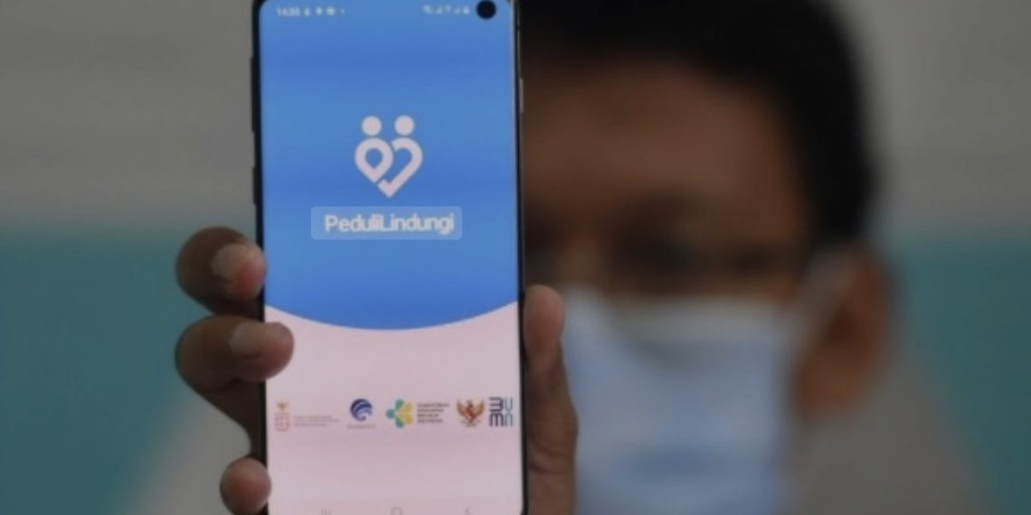 Ilustrasi situs web PeduliLindungi.id.