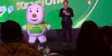 CEO KrediOne Kuseryansyah saat peluncuran rebranding identitas anyar menjadi KrediOne