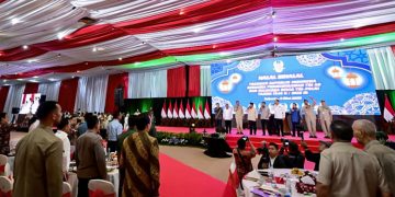 Presiden Prabowo menghadiri acara Halal Bihalal Bersama Purnawirawan TNI AD dan Keluarga Besar TNI-POLRI Tahun 1446 H/2025 M di Balai Kartini, Jakarta, pada Selasa, 6 Mei 2025. (Foto: BPMI Setpres)