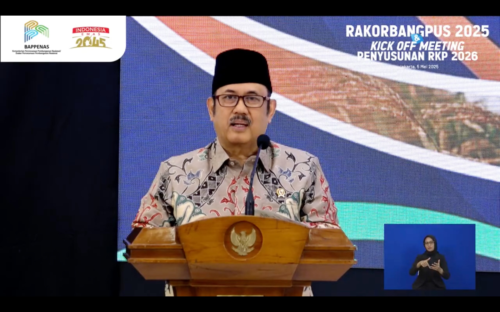 Menteri PPN/Kepala Bappenas, Rachmat Pambudy