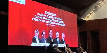 Seminar Center Of Reform On Economics (CORE) Indonesia bertajuk "Dampak Sosial-Ekonomi dan Keberlanjutan Industri Fintech P2P Lending di Indonesia", di Jakarta, Jumat, 13 Juni 2025.