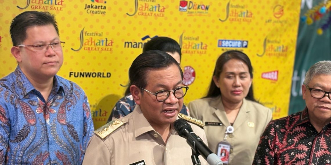 Gubernur DKI Jakarta Pramono Anung dalam keterangan pers kepada awak media, Selasa, 10 Juni 2025. Foto : M.Ibrahim