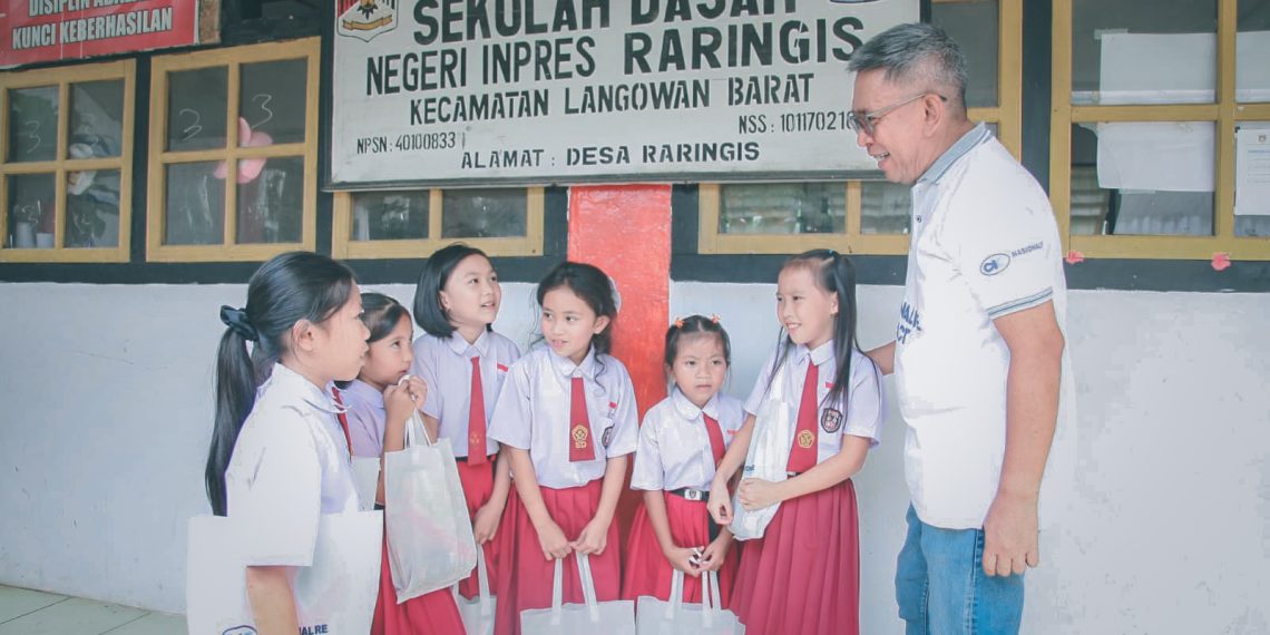 Wujudkan Program MBG untuk Anak Indonesia, Nasional Re Hadir di Langowan – Manado