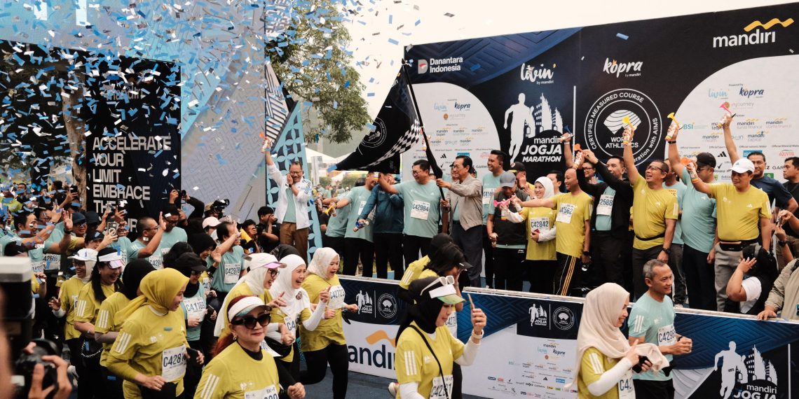 Rekor! Mandiri Jogja Marathon 2025 Diikuti 9.200 Pelari dari 17 Negara