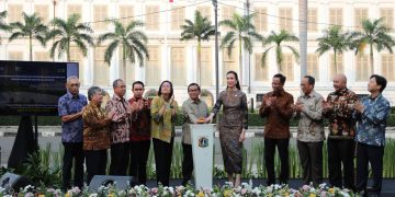 Kolaborasi antara J Trust Bank, Pemprov DKI Jakarta dan Kementerian Keuangan dalam penataan kawasan integrasi Lapangan Banteng dengan Gedung A.A. Maramis.