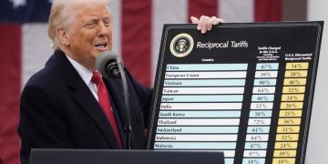 Daftar lengkap negara yang terkena tarif impor AS pada April 2025 (foto: istimewa)