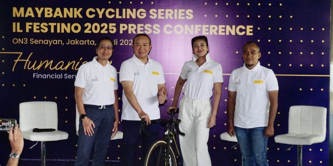Konferensi pers Maybank Cycling Series Il Festino 2025, di Jakarta, Selasa, 8 Juli 2025
