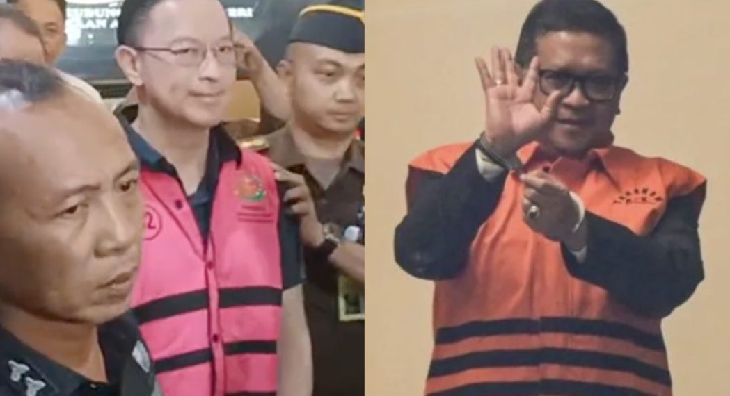 Tom Lembong dan Hasto Kristiyanto pakai baju tahanan tipikor