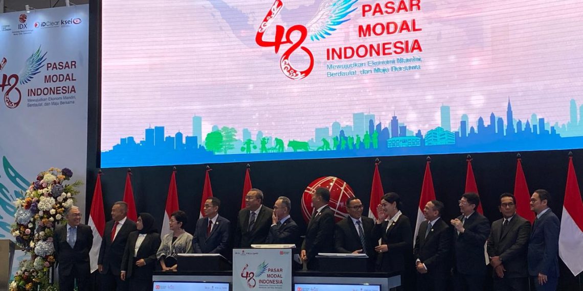 HUT 48 Perayaan Pasar Modal Indonesia di Jakarta, Senin, 11 Agustus 2025.