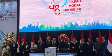 HUT 48 Perayaan Pasar Modal Indonesia di Jakarta, Senin, 11 Agustus 2025.