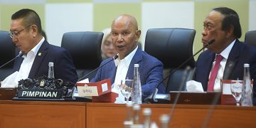 Ketua Badan Anggaran (Banggar) DPR RI Said Abdullah saat rapat kerja dengan Menteri Keuangan, di Gedung Nusantara II, DPR RI, Senayan, Jakarta, Selasa (19/8/2025). Foto : DPR