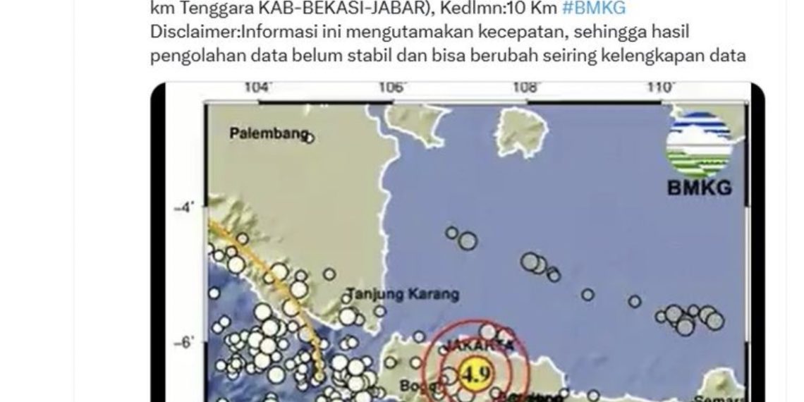 Tangkapan layar BMKG