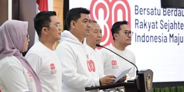 Wakil Menteri Sekretaris Negara (Wamensesneg) Juri Ardiantoro memberikan keterangannya di Istana Kepresidenan Jakarta, pada Jumat, 1 Agustus 2025. Foto: BPMI Setpres