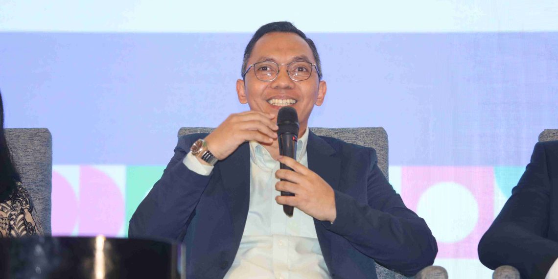 Data Management & Analytics Division Head BTN, Indra Hidayatullah, dalam acara Growth Summit 2025 yang digelar Moengage dan Infobank Digital, di Grand Ballroom Hotel Kempinski, Jakarta, Kamis, 7 Agustus 2025.