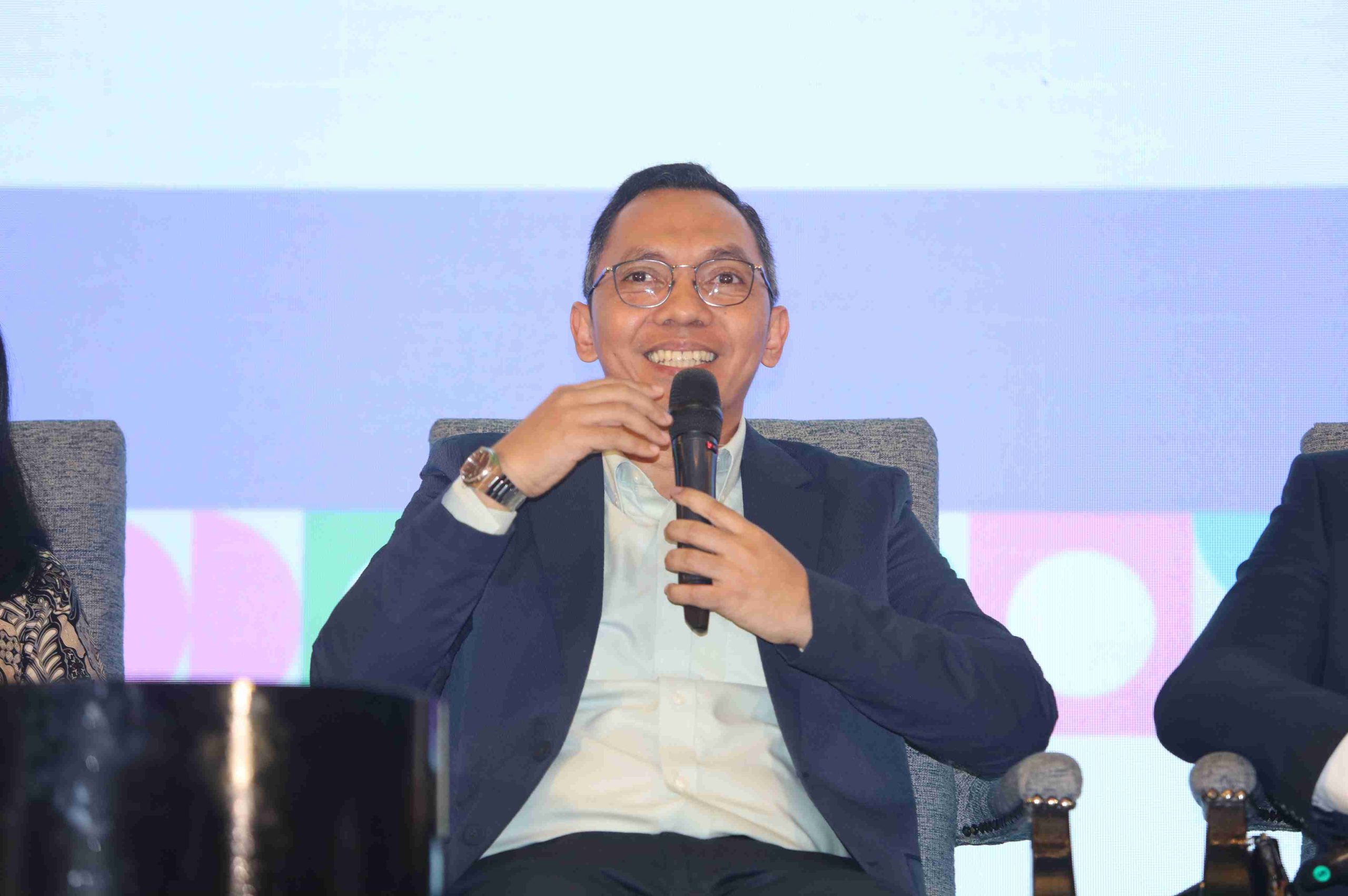 Data Management & Analytics Division Head BTN, Indra Hidayatullah, dalam acara Growth Summit 2025 yang digelar Moengage dan Infobank Digital, di Grand Ballroom Hotel Kempinski, Jakarta, Kamis, 7 Agustus 2025.