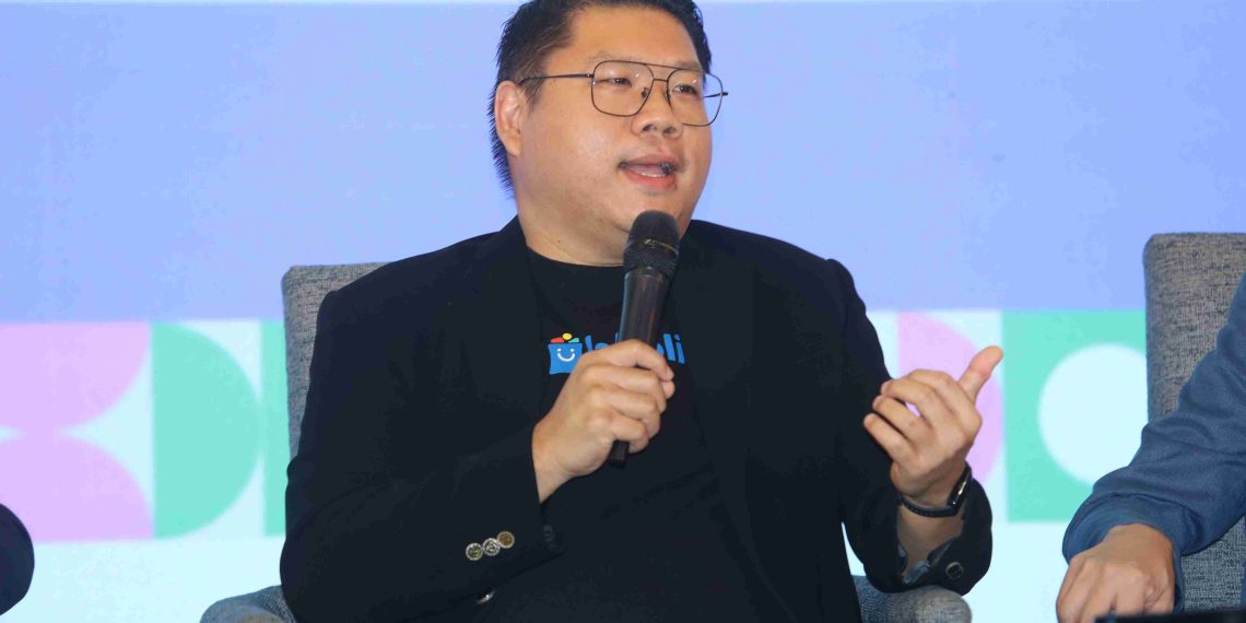 Membership & Loyalty Blibli, Fanky Mulia, dalam acara Growth Summit 2025 yang digelar Moengage dan Infobank Digital, di Grand Ballroom Hotel Kempinski, Jakarta, Kamis, 7 Agustus 2025. (Foto: Zaenal Abdurrani)