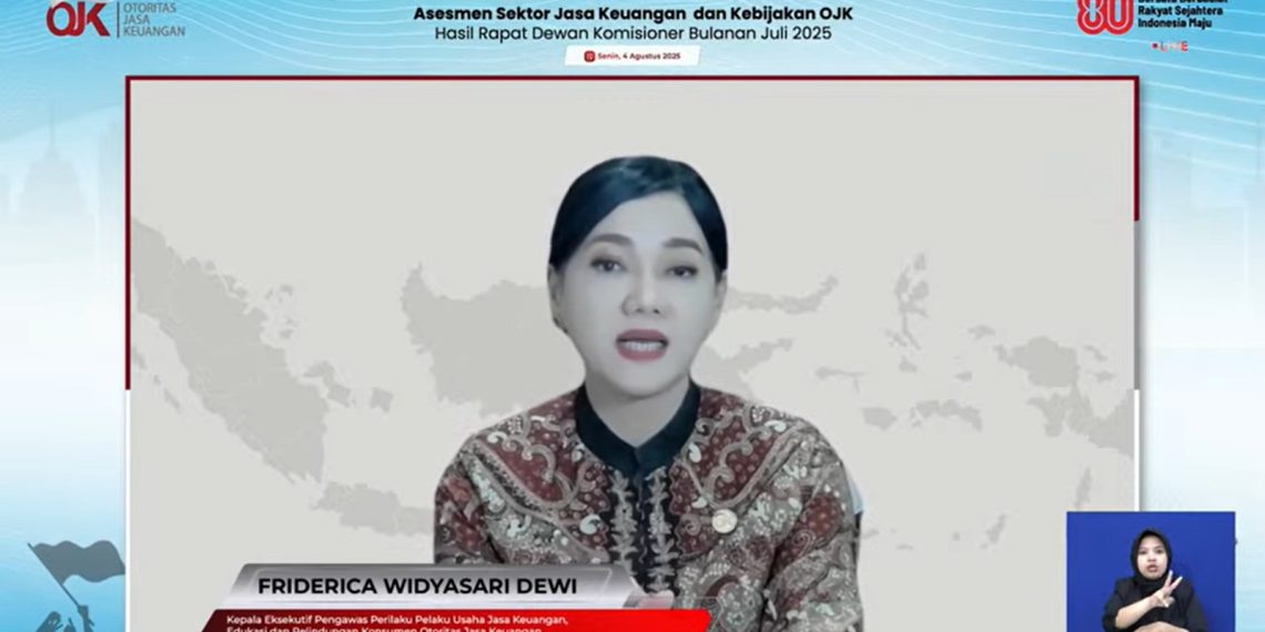 Kepala Eksekutif Pengawas Perilaku Pelaku Usaha Jasa Keuangan, Edukasi, dan Perlindungan Konsumen Otoritas Jasa Keuangan (OJK), Friderica Widyasari Dewi