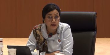 Menteri Keuangan Sri Mulyani dalam konferensi pers RAPBN dan Nota Keuangan Tahun Anggaran 2026, Jumat, 15 Agustus 2025