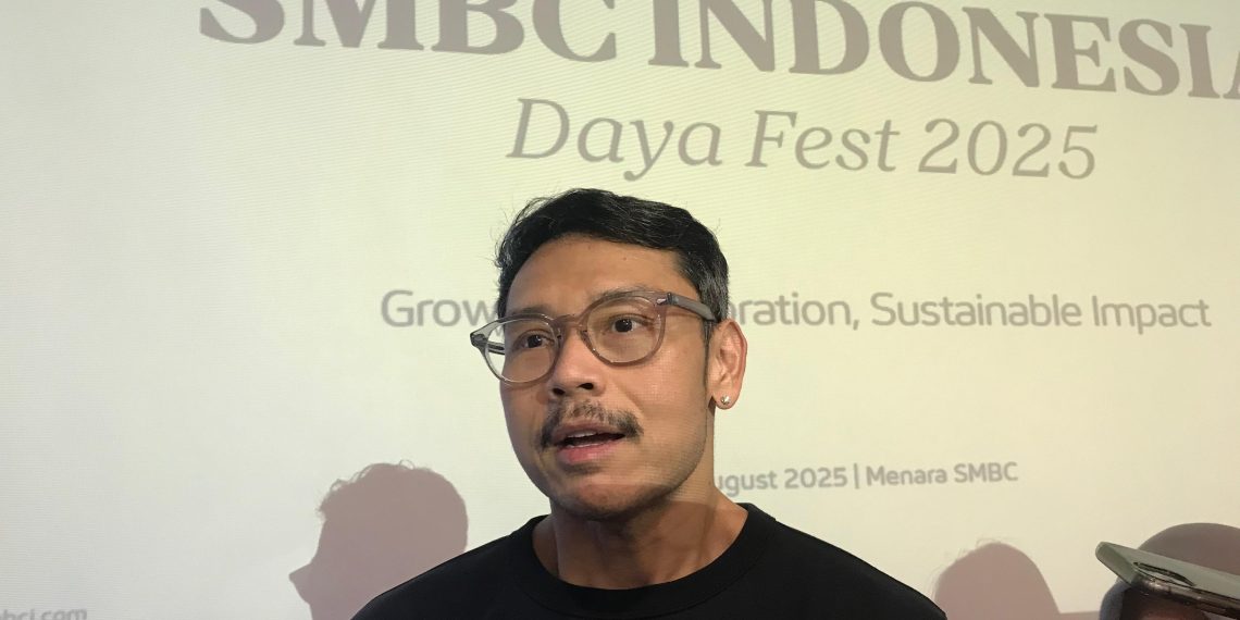 Digital Banking Product & Innovation Head SMBC Indonesia, Febri Rusli, usai acara pembukaan Daya Fest 2025 di Jakarta, Rabu, 27 Agustus 2025.