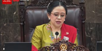 Ketua Dewan Perwakilan Rakyat Republik Indonesia (DPR RI), Puan Maharani. (Tangkapan layar YouTube @SekretariatPresiden: Julian)