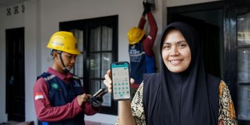 Proses pengajuan tambah daya listrik diskon 50% dilakukan secara mudah dan praktis melalui aplikasi PLN Mobile.