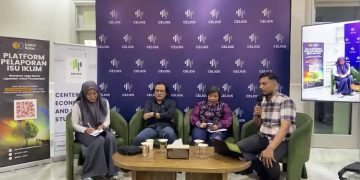 Guru Besar Fakultas Pertanian IPB Dwi Andreas Santoso dalam diskusi di Jakarta