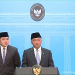 Menteri Sekretaris Negara Prasetyo Hadi dalam konferensi pers reshuffle kabinet di Kantor Presiden, Kompleks Istana Kepresidenan, Jakarta, Senin (8/9/2025).