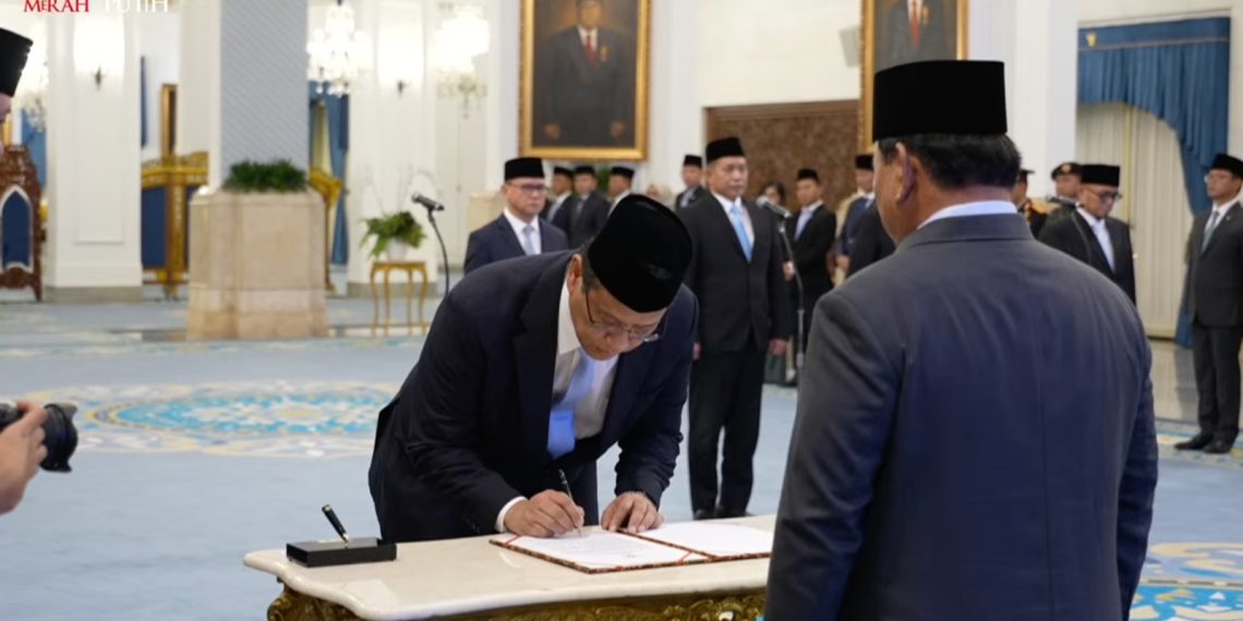 Pelantikan Menteri Keuangan Purbaya Yudhi Sadewa