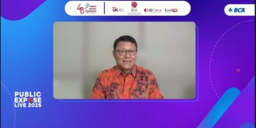 Wakil Presiden Direktur BCA John Kosasih dalam Konferensi Pers Pubex