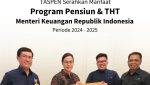 Penyerahan Manfaat Program Pensiun dan THT Menteri Keuangan Sri Mulyani