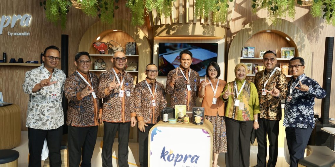 Bank Mandiri dorong ekspor nasional lewat digitalisasi, pembinaan UMKM, dan sinergi lintas instansi di ajang TEI 2025. (Foto: Dok. Mandiri)