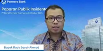 Direktur Keuangan dan Unit Usaha Syariah Permata Bank, Rudy Basyir Ahmad. (Foto: Tangkapan layar)