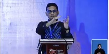 Ekonom Senior sekaligus Juru Bicara Urusan Ekonomi Kepresidenan Fithra Faisal Hastiadi dalam acara The 3rd OJK International Research Forum 2025, Senin, 6 Oktober 2025.