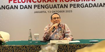 kata Kepala Eksekutif Pengawas Lembaga Pembiayaan, Perusahaan Modal Ventura, LKM dan Lembaga Jasa Keuangan Lainnya Otoritas Jasa Keuangan (OJK), Agusman, di Jakarta, Senin, 13 Oktober 2025.