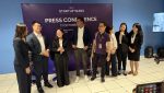 konfrensi pers Startup Wars 2025, di Universitas BINUS, Jakarta, Jumat, 17 Oktober 2025.