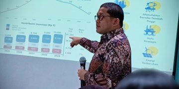 Direktur Jenderal Strategi Ekonomi dan Fiskal Kementerian Keuangan (Dirjen SEF Kemenkeu), Febrio Nathan Kacaribu, dalam acara Media Gathering Kemenkeu, di Jakarta, Kamis, 9 Oktober 2025. (Foto: Yulian Saputra)