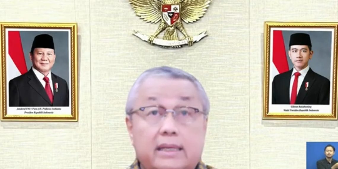 Gubernur Bank Indonesia (BI), Perry Warjiyo, dalam konferensi pers hasil Rapat Dewan Gubernur (RDG) BI Bulan Oktober 2025 secara daring, Rabu, 22 Oktober. (Tangkapan layar YouTube @KanalBankIndonesia: Julian)