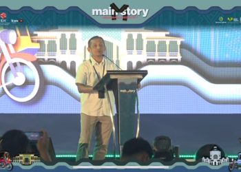 Kepala OJK Provinsi Sumut, Khoirul Muttaqien, dalam Medan Sharia Investor City, Jumat, 21 November 2025. (Foto: Tangkapan layar/Rifa)