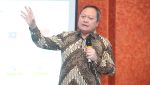 Direktur Utama Artajasa, Armand Hermawan, pada acara Infobank Institute bertajuk Digital "Payment & Security Outlook 2026-2030: Trends, Competitive Landscape and Forecast Insight", Kamis, 20 November 2025. (Foto: Zaenal Abdurrani)