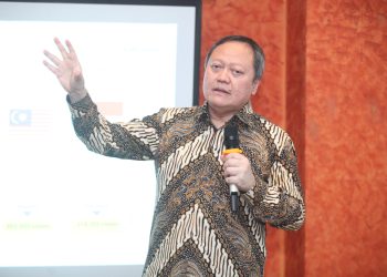 Direktur Utama Artajasa, Armand Hermawan, pada acara Infobank Institute bertajuk Digital "Payment & Security Outlook 2026-2030: Trends, Competitive Landscape and Forecast Insight", Kamis, 20 November 2025. (Foto: Zaenal Abdurrani)
