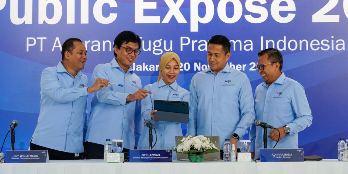 Direksi PT Asuransi Tugu Pratama Indonesia Tbk (Tugu Insurance) dalam paparan publik, Kamis, 20 November 2025. (Foto: Dok. Tugu)