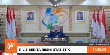 Deputi Bidang Statistik Distribusi dan Jasa BPS, Pudji Ismartini dalam Rilis BPS