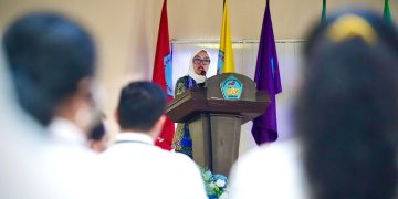 Wakil Menteri Koperasi (Wamenkop) Farida Farichah dalam acara Musyawarah Besar (Mubes) Ikatan Alumni Unpatti (Ikapatti) ke-II sekaligus Seminar bertajuk ‘Berdaya Bersama Ikapatti: Mewujudkan Kemandirian Ekonomi Melalui Koperasi dan UMKM,’ di Ambon, Senin (3/11/2025).