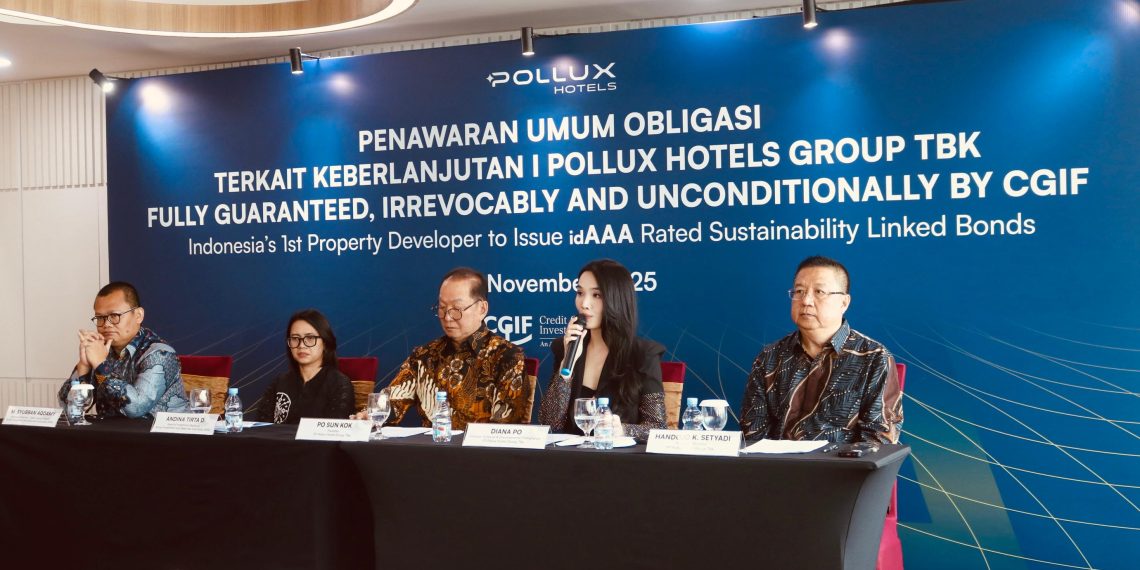 PT Pollux Hotels Group Tbk resmi menerbitkan Obligasi Terkait Keberlanjutan I Tahun 2025 dengan nilai maksimal Rp500 miliar.