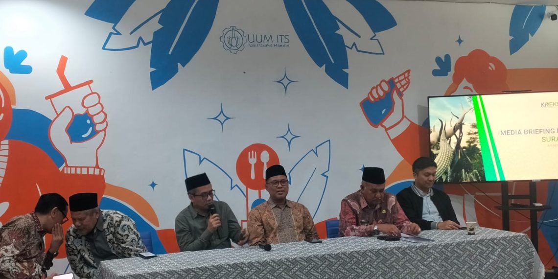 KNEKS dan KDEKS Jatim gelar media Briefing di Zona KHAS ITS. (Foto: Wahyu Arip Oktapian)