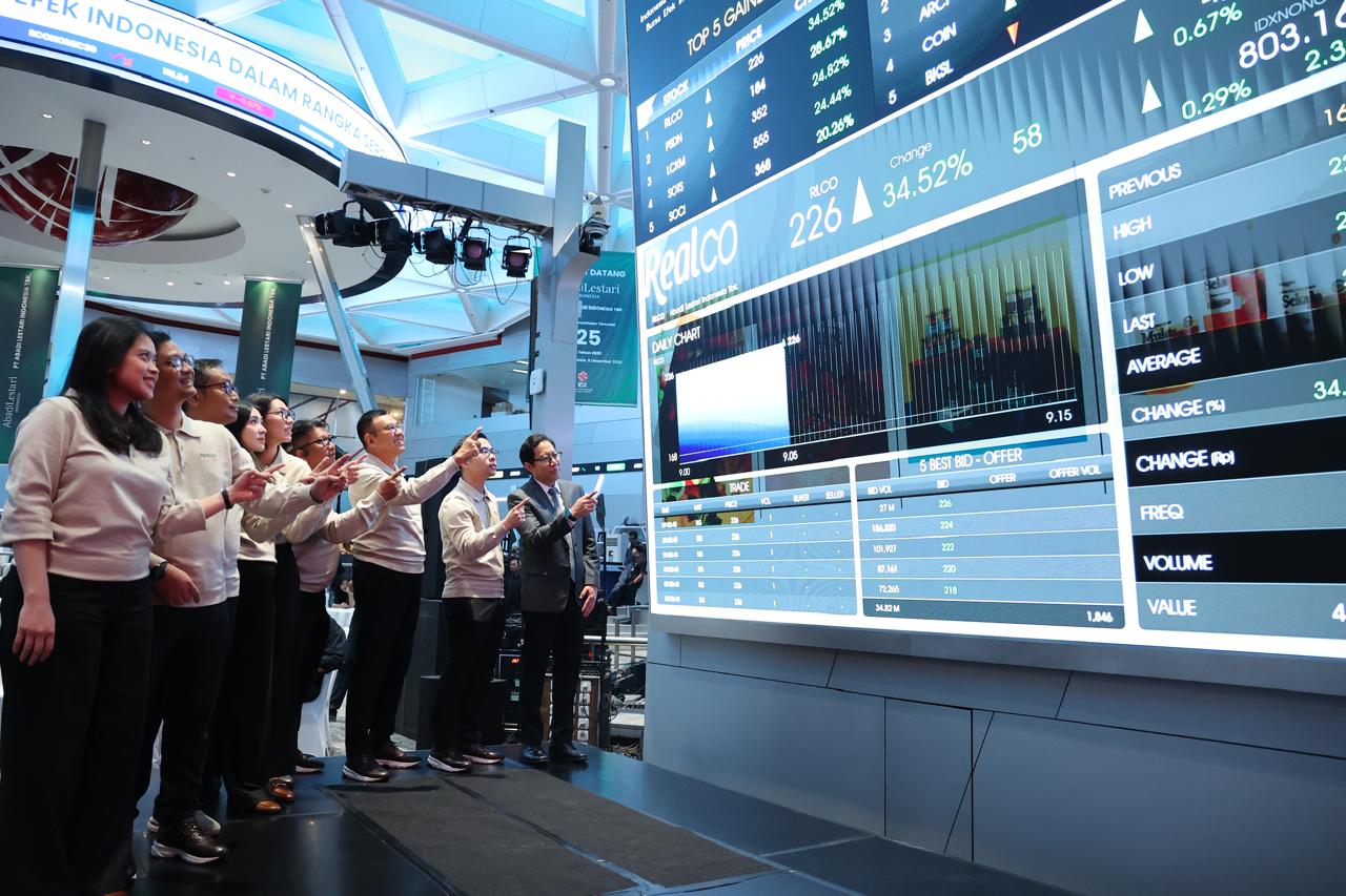 Resmi melantai di BEI, saham RLCO sentuh ARA. (Foto: Khoirifa)