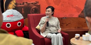 Direktur Utama CIMB Niaga, Lani Darmawan, di Graha CIMB Niaga, Jakarta, Kamis, 11 Desember 2025. (Foto: Ayu Utami)