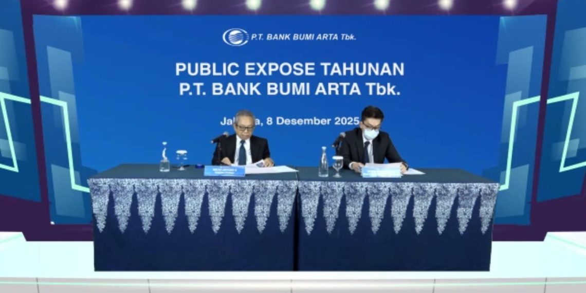 Direktur PT Bank Bumi Arta Tbk (BNBA), Edwin Suryahusada, dalam Paparan Publik di Jakarta, Senin, 8 Desember 2025. (Foto: Istimewa)