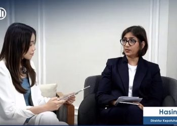 Direktur Kepatuhan Allianz Life Indonesia, Hasinah Jusuf (kanan). (Foto: Tangkapan layar/M. Ibrahim)